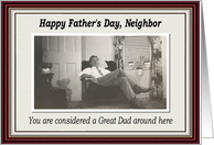Father’s Day for Neighbor card