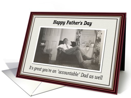 Father's Day for Accountant card (429035)