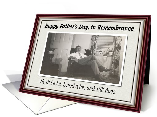 Father's Day in Remembrance card (429043)