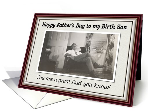 Father's Day - Birth Son card (429115)
