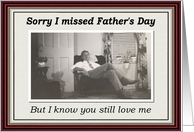Father’s Day - Belated card