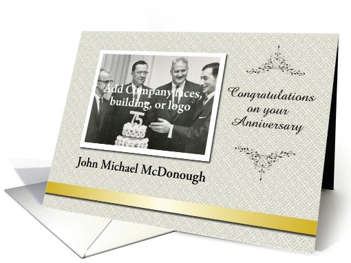 Custom Congratulation Employee Anniversary - Photo card (431067)