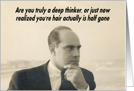 Balding Birthday- Retro card