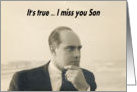 I Miss You - Son card