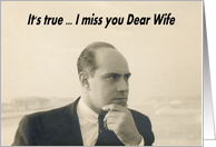 I Miss You Wife card