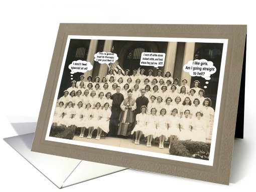 Catholic Birthday - FUNNY card (432353)