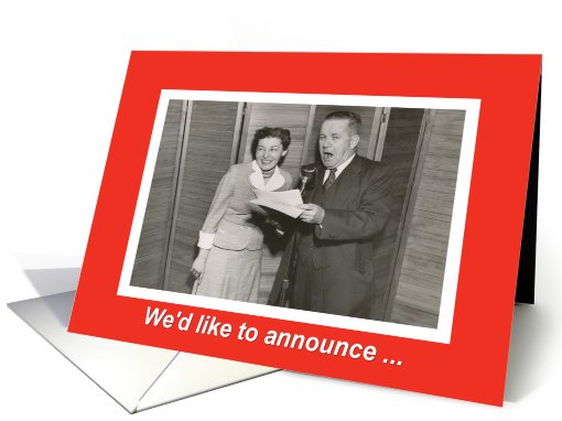 Business Announcement - Retro card (435133)