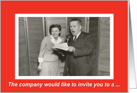 Lunch Invitation - Retro card