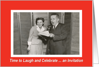 Celebration Invitation - Retro card