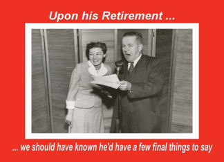 Retirement for him -...