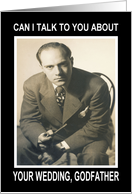 Wedding Congratulations Godfather - Retro card