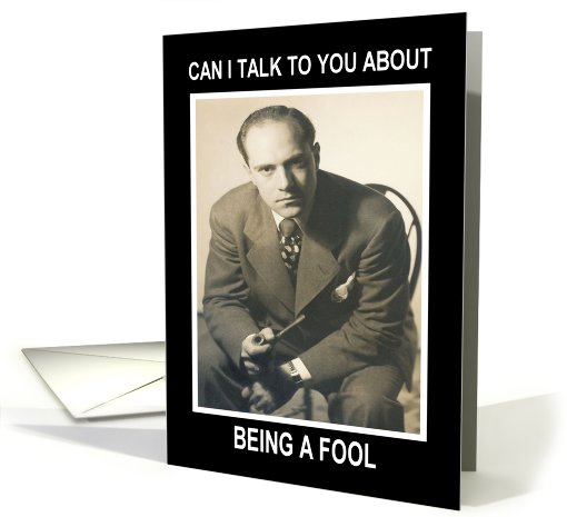 Fool in Love with Wife - Retro card (437232)