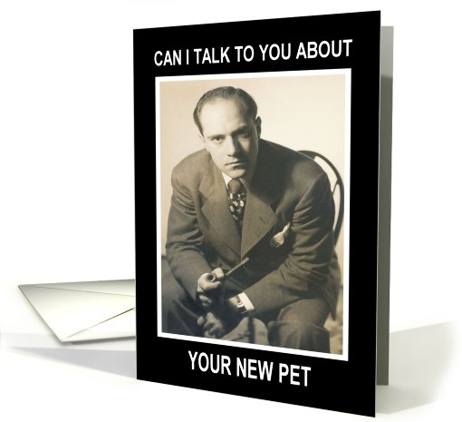 Congratulations New Pet - Retro Funny card (438440)