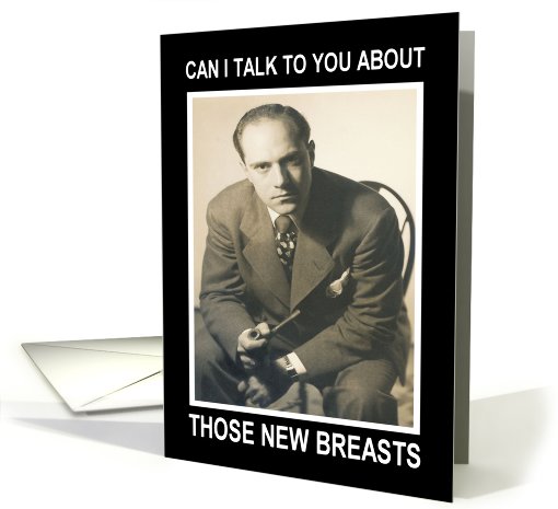 Congratulations Breasts Boobs - Retro Funny card (438504)