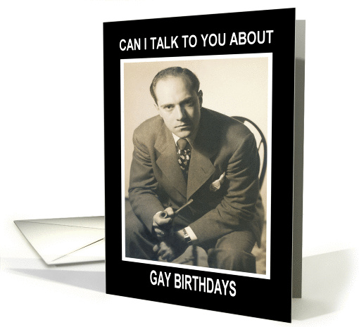 Gay Birthday  - Retro Funny card (438725)