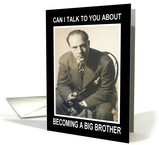 Big Brother Congratulations - Retro Funny card (439702)