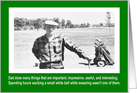 Father’s Day Golf for Dad - Retro Funny card
