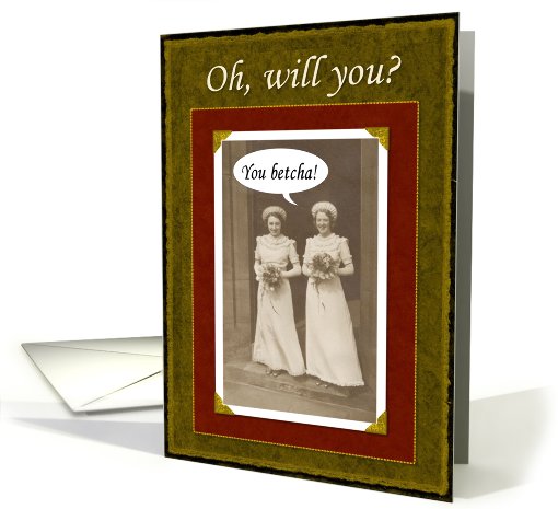 Bridesmaid to Be - Niece - Vintage card (441925)