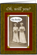 Bridesmaid to Be - Niece - Vintage card