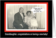 Congratulations Granddaughter - New Baby card