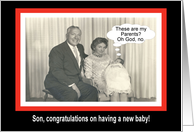 Congratulations Son - New Baby card