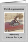 Be my Groomsman - Funny card