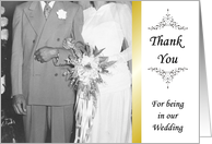 Thank You Wedding Party - CLASSY card