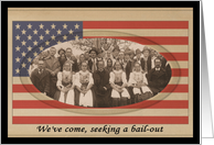 Patriotic Bailout - FUNNY card
