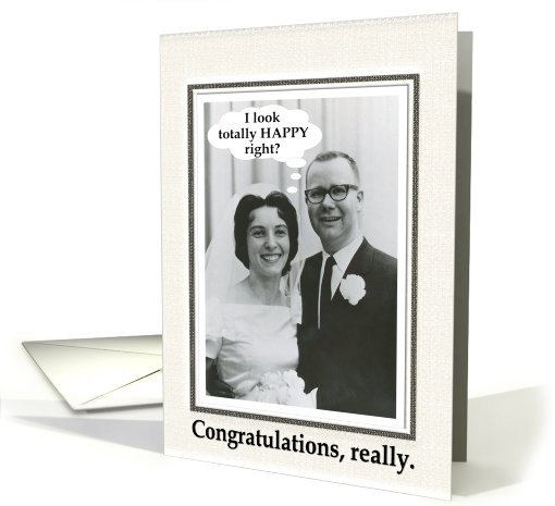 Marriage Congratulations - Funny card (444573)