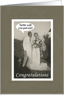 Marriage Congratulations for Friend - Funny card