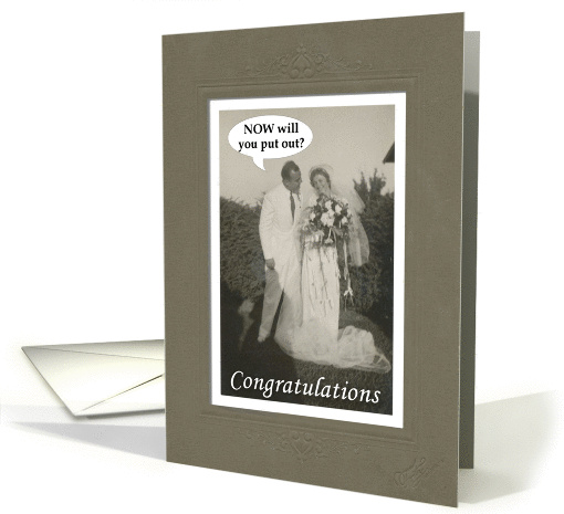 Marriage Congratulations - Funny card (444740)