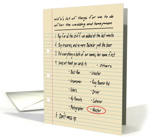 Thank you Minister - FUNNY card (445450)