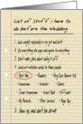 His List - Best Man - Funny card