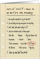 HIS LIST - Officiant Priest - FUNNY card
