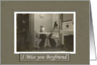 Miss You boyfriend - Vintage card