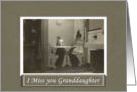 Miss You Granddaughter- Vintage card