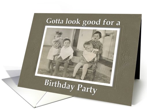 Birthday Party Invitation - Retro card (449566)