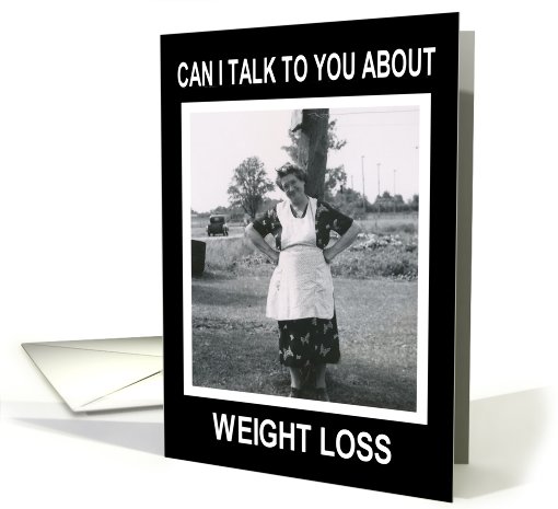 Weight Loss Encouragement - Retro card (486680)