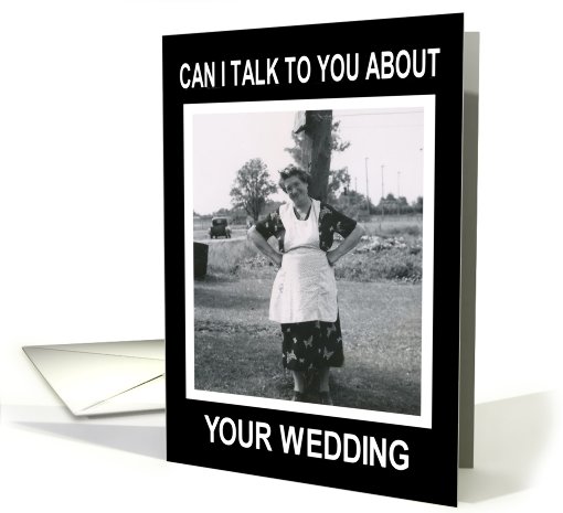 Wedding Congratulations - Funny - Retro card (487242)