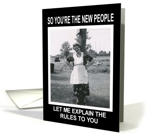 Welcome to the neighborhood- Funny - Retro card (487252)