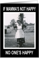 Mamma Rules Mother’s Day - Funny - Retro card