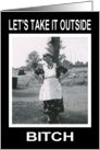 Sex Outside - Funny - Retro card