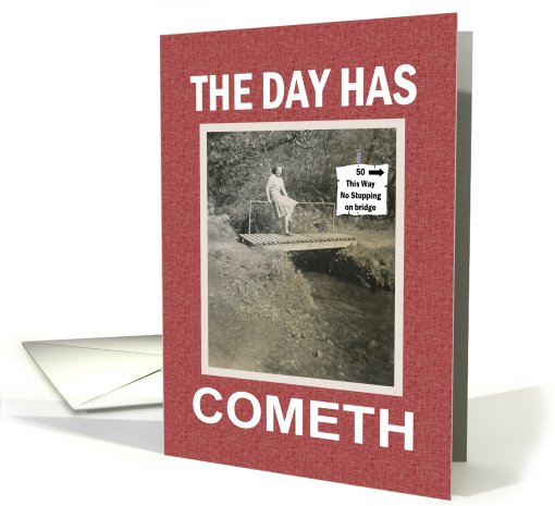 50TH Birthday for her - humor card (491872)