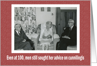 100th Birthday Humor - Funny card