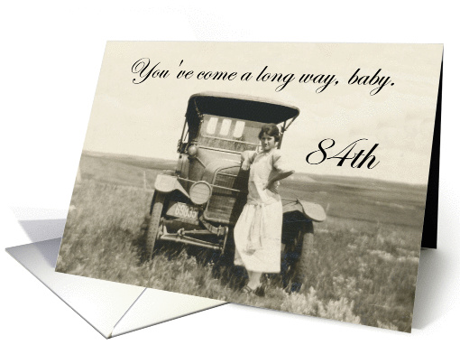 84th Birthday for her - humor card (492511)