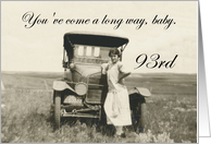 93rd Birthday for her - humor card