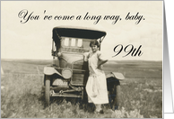 99th Birthday for her - humor card