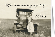 101st Birthday for her - humor card