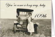 109th Birthday for her - humor card