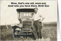 Birth son Birthday - Funny card